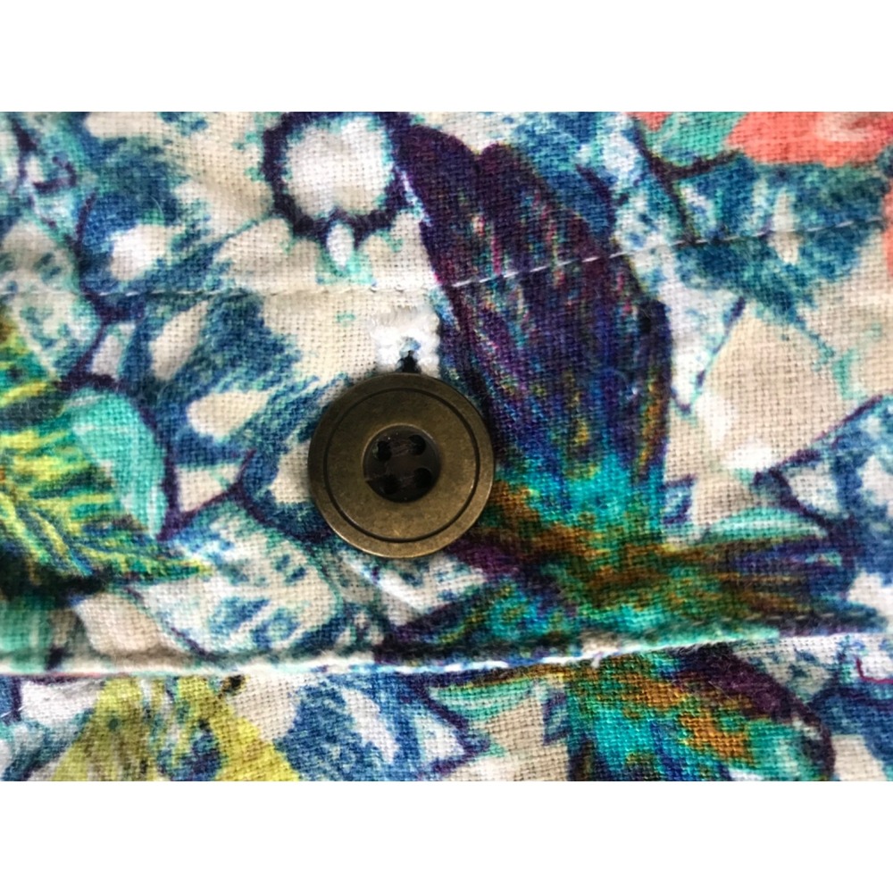Christopher &‎ Banks Womens Floral Long Sleeve Button Pocket Jacket Size P M - Picture 4 of 8